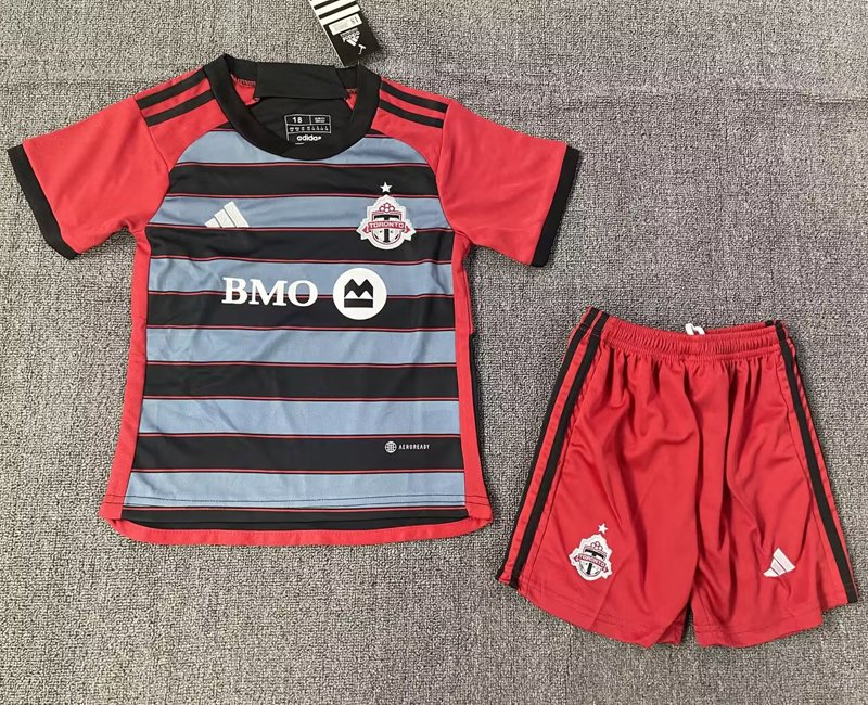 Toronto FC 23-24 Hemmatröja Röd Kortärmad + Korta byxor för Barn