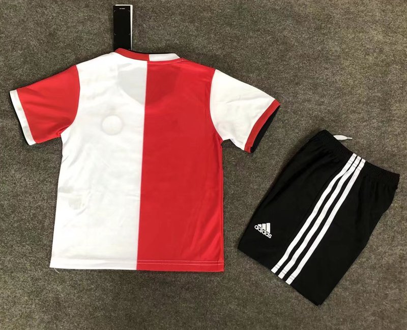 Feyenoord Rotterdam Fotbollströjor Hemma tröja 2021/22 fotbollströja set för barn