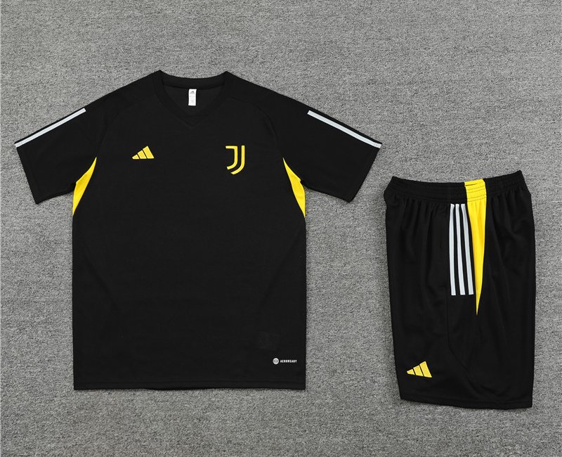 Juventus Travel T-Shirt 2023-24 fotbollströja set för män