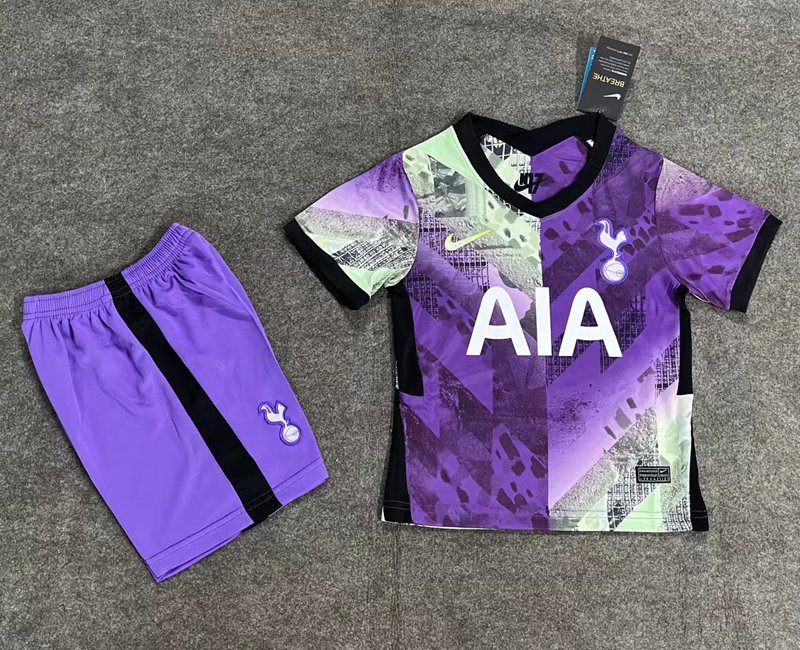 Tottenham Hotspur Tredje Tröja 2021/22 Kortärmad + Korta byxor för barn