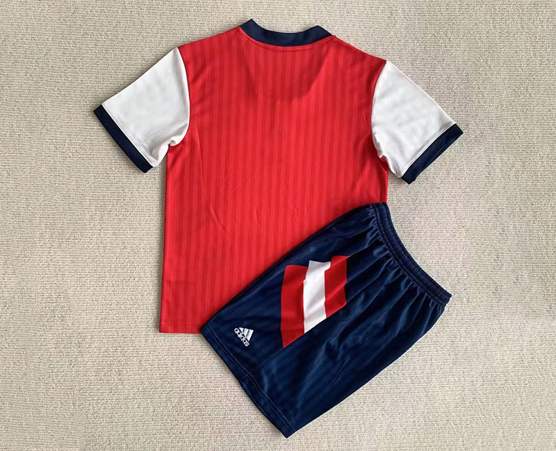 Tillbaka - Barn Fotbollströjor 2023 Arsenal Icon Retro Röd Kortärmad + Navy Korta byxor