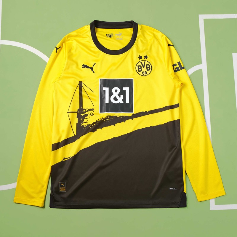 Borussia Dortmund 2324 Hemmatröja Herr Långärmad Fotbollströja