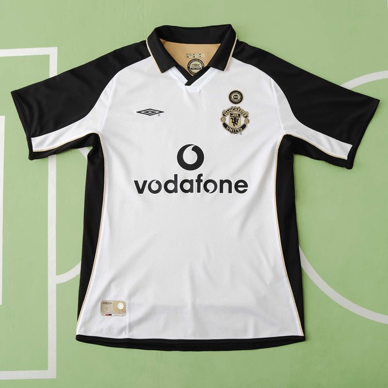 2001-02 Manchester United Umbro Centenary Reversible Bortatröja Shirt