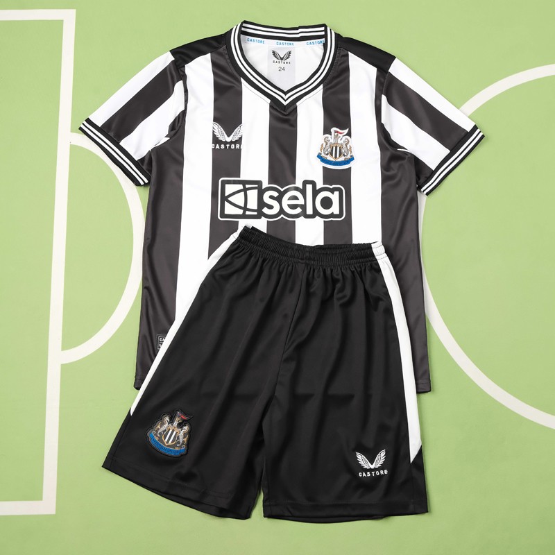 Billiga Fotbollströjor Newcastle United Barn Hemma tröja 2023/24 Kortärmad