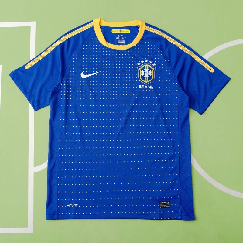 Brasil Hoodie blå - Huvtröja - Brasilien fotbollströja –