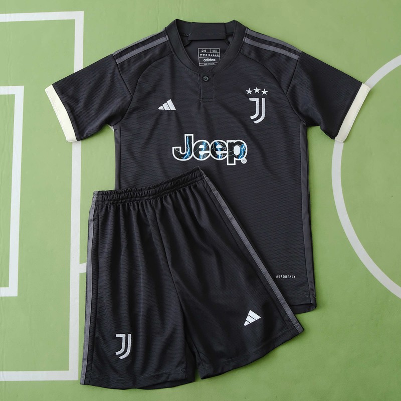 Köpa fotbollströjor för barn Juventus Tredjetröja 2324 Kortärmad + Korta byxor
