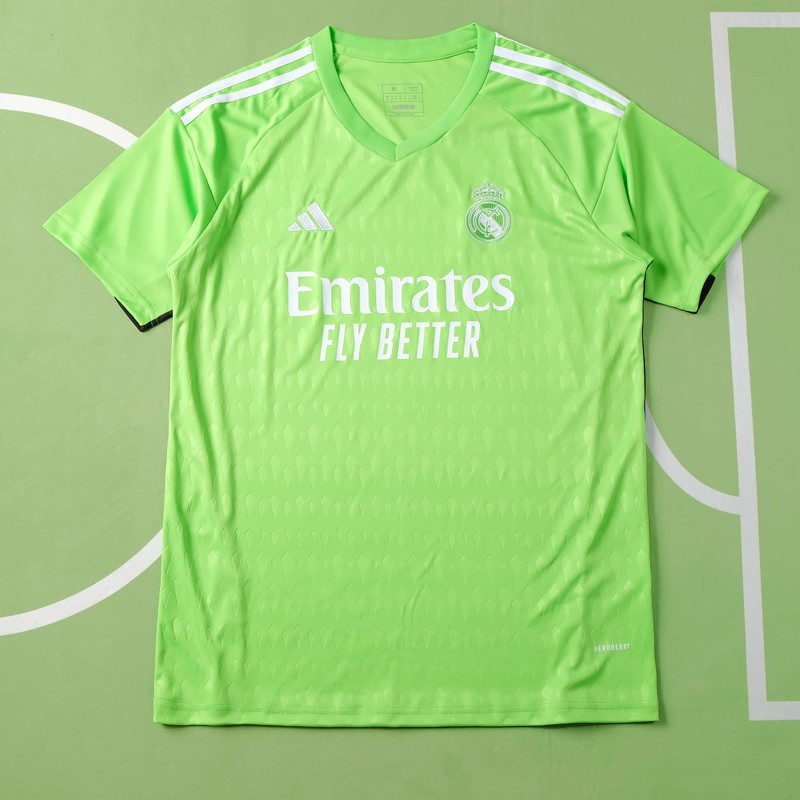 Real Madrid Målvaktströja 2023/24 Grön Kortärmad