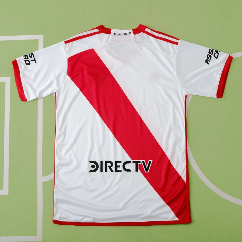 River Plate 2023-2024 Hemmatröja Vit Röd Kortärmad - Tillbaka
