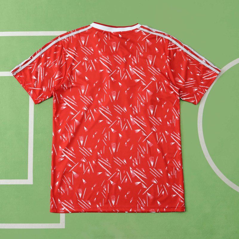 Liverpool Hemmatröja 1989-1991 Röd Kortärmad