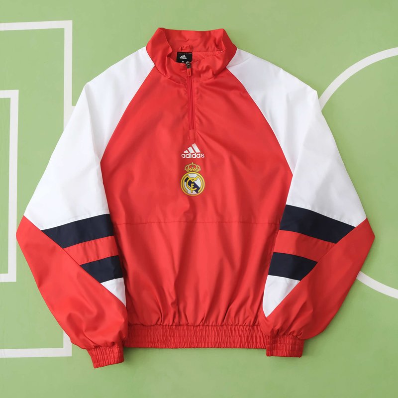 Real Madrid 23/24 Windrunner Jacket röd vit