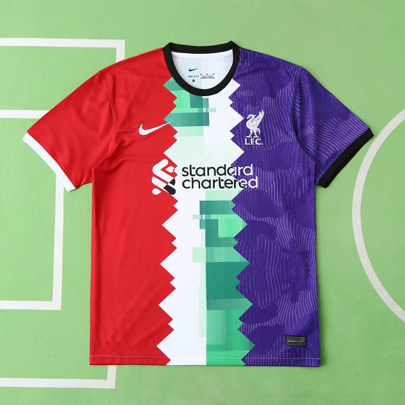 Billiga Fotbollströjor Liverpool FC Tri-color 23/24 Kortärmad