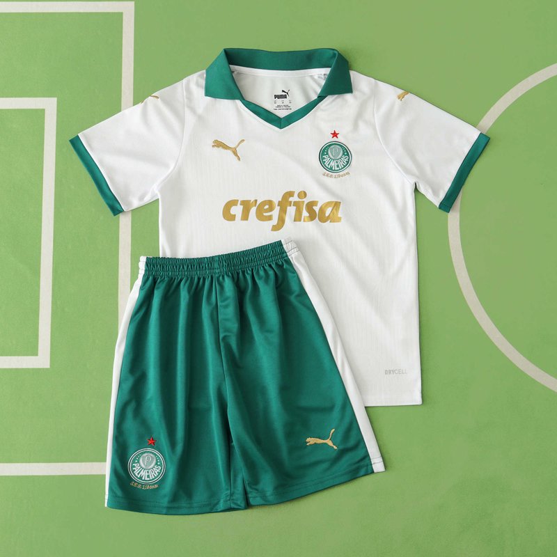 Barnkläder Palmeiras 2024/25 Bortatröja