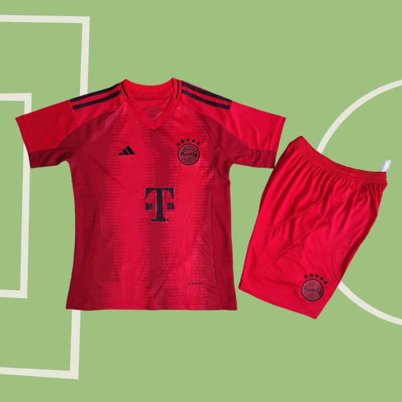 Bayern München Hemmatröja 24/25 Barn Kortärmad + Korta byxor