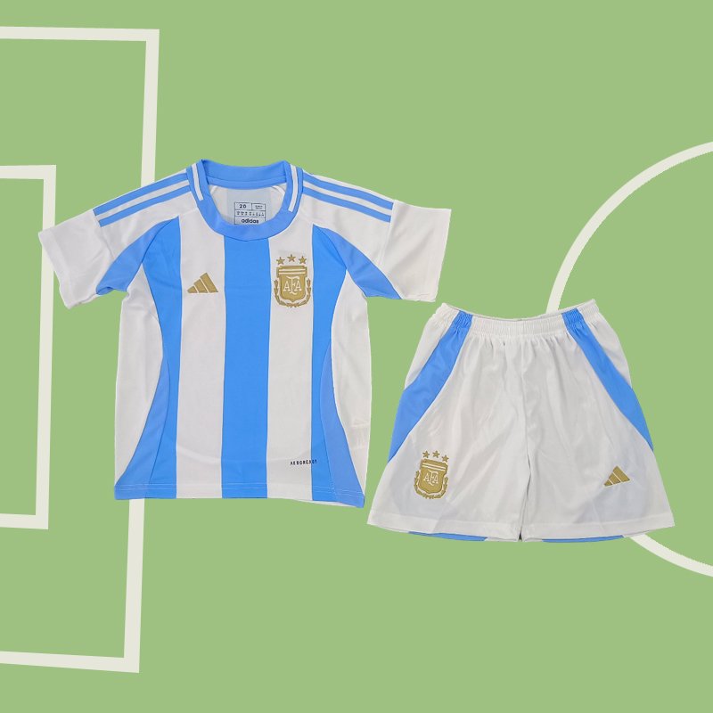 Billiga Fotbolls landslagströja Argentina Hemmaställ 2024 Barn Tröja