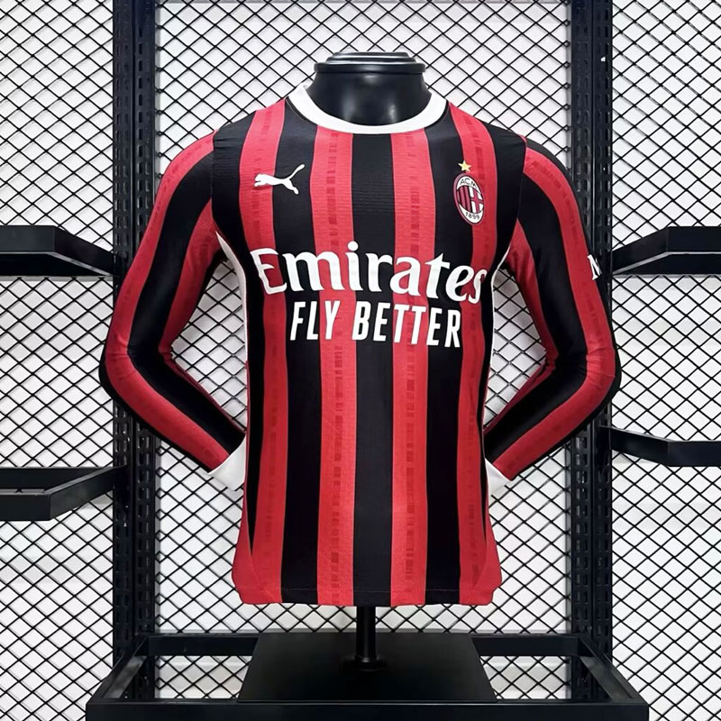 AC Milan Hemma tröja 2024/25 Långärmad tröja - Herr