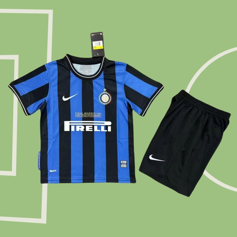 Inter Milan 1997/98 Hemma retro tröja för barn