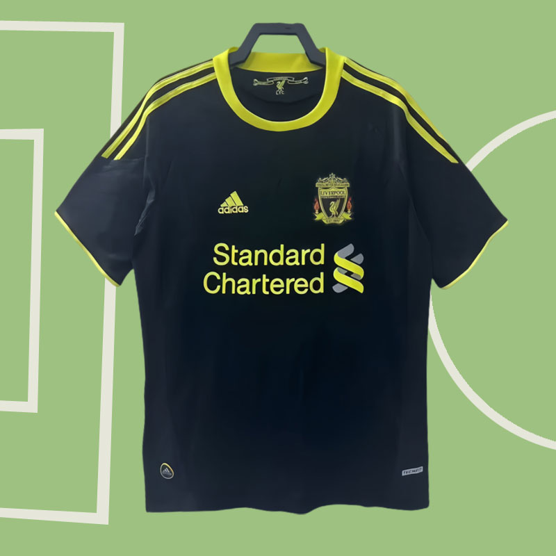 Liverpool FC Tredjetröja 2010-2011 Svart Kortärmad