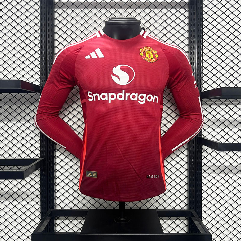 Manchester United Hemmatröja 2024/25 Långärmad fotbollströja