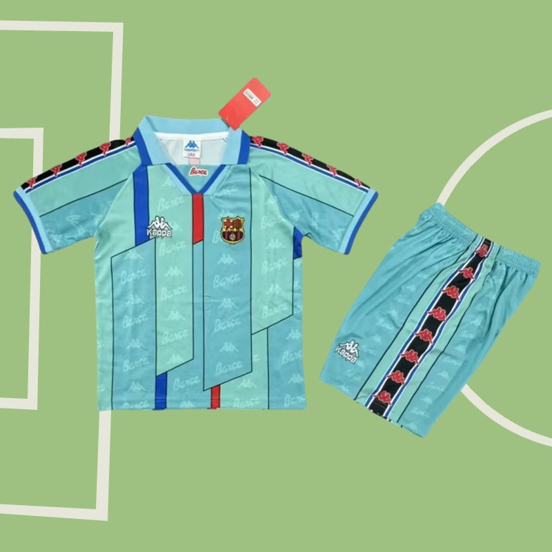 Retro 1996/97 FC Barcelona bortatröja til barn