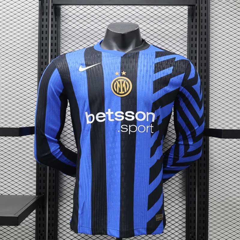 Inter Milan Fotbollströjor Hemma tröja 2024-25 Långärmad