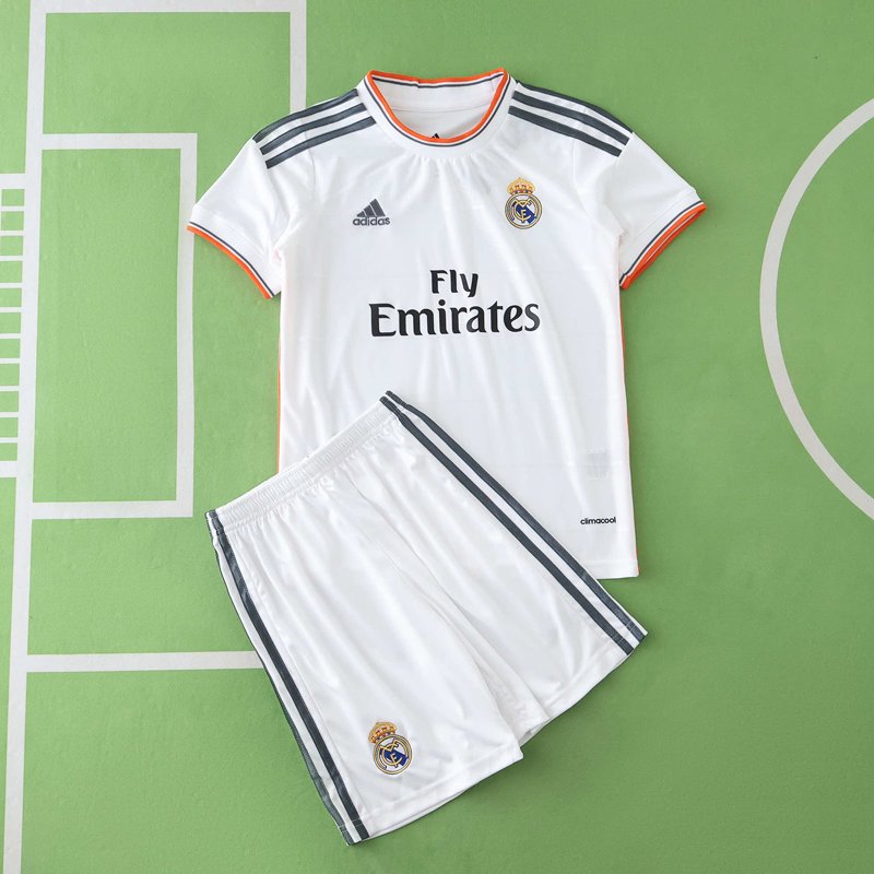 Barn Real Madrid Retro Hemma Fotbollströjor 2013-14