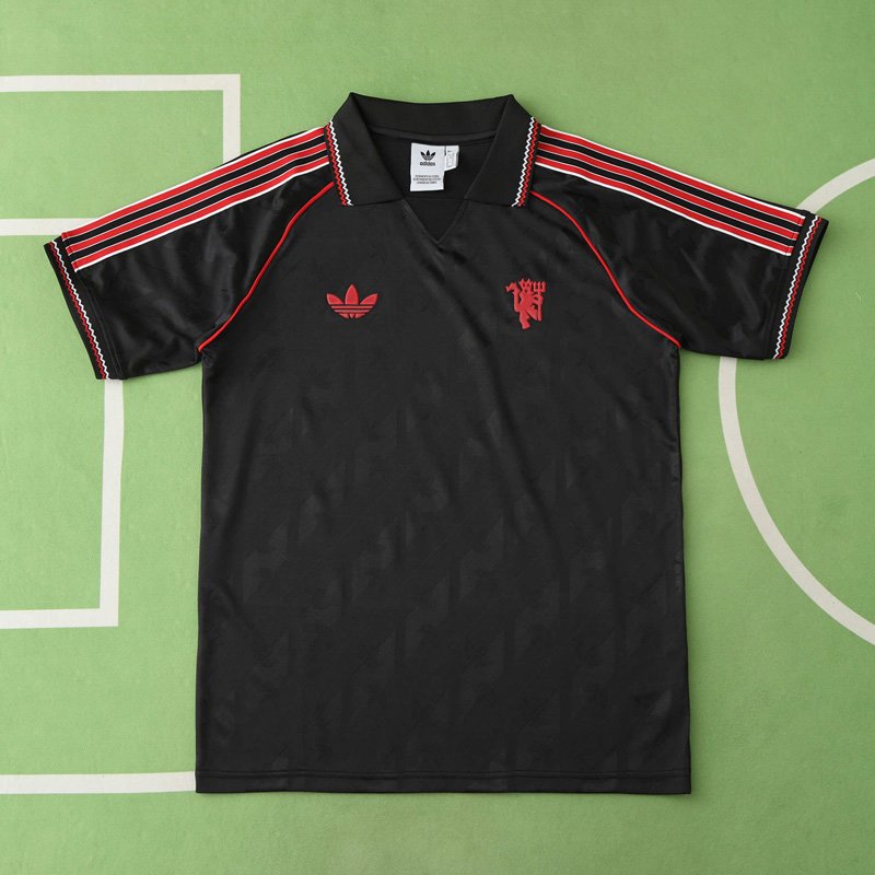 Manchester United Originals Fotbollströja 2024/25 LFSTLR tröja - Svart