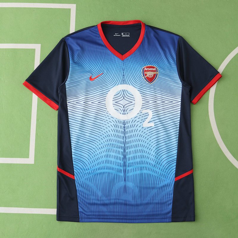 Arsenal FC Bortatröja 2002/03 Retro Tröjor Kortärmad