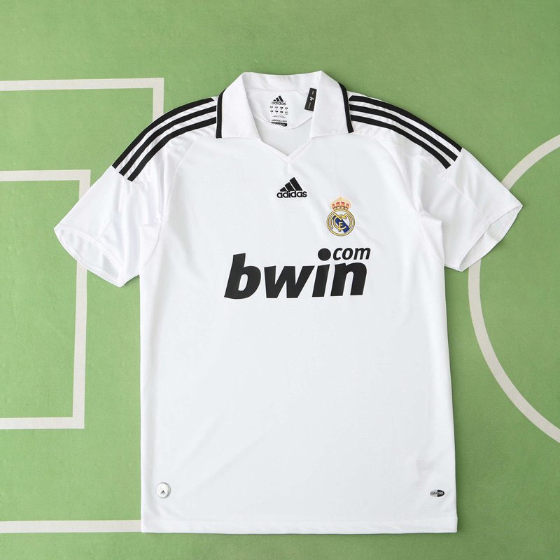 Real Madrid vit hemmatröja retro 2008-09