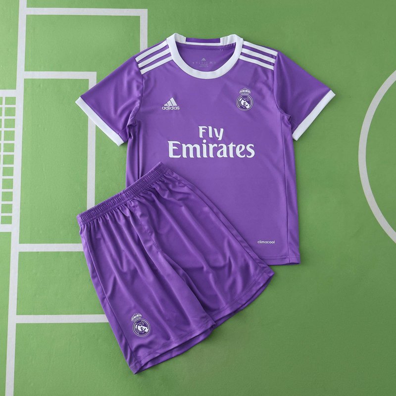 Barn Real Madrid Bortatröja Retro 2016-17