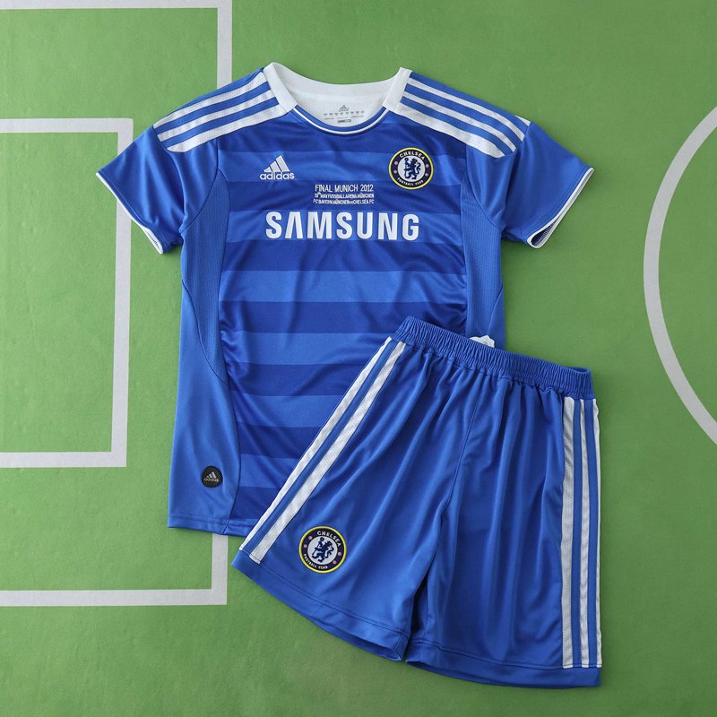 Chelsea Hemmatröja 2011-12 retro fotbollströja set barn