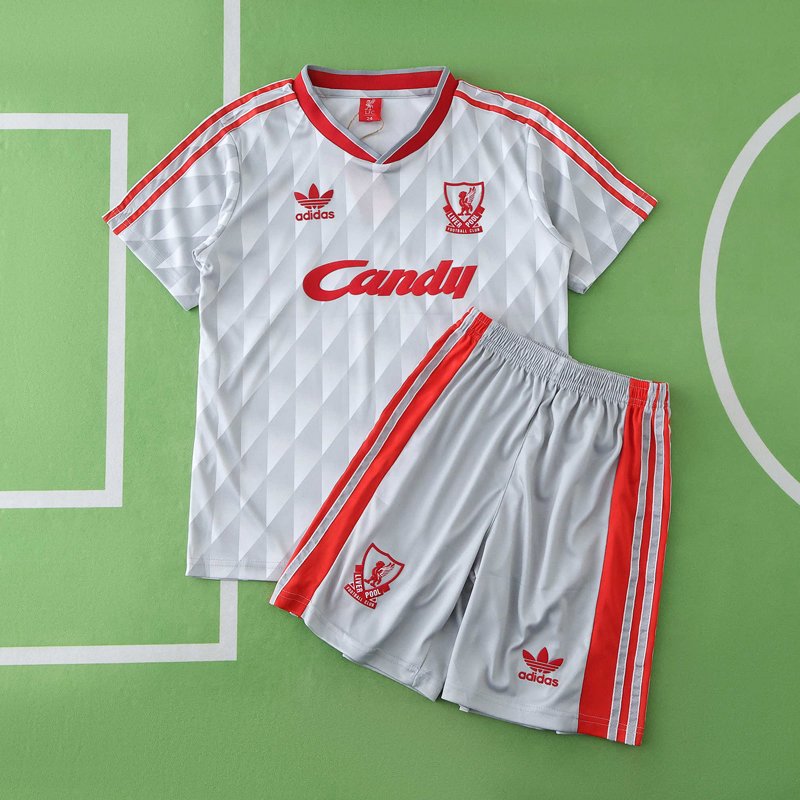 Klassisk Liverpool 1989-91 Retro Bortatröja för Barn