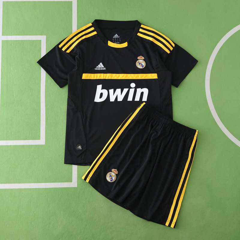 Real Madrid Målvaktströja Retro 2011-12 Svart Fotbollsställ för Barn