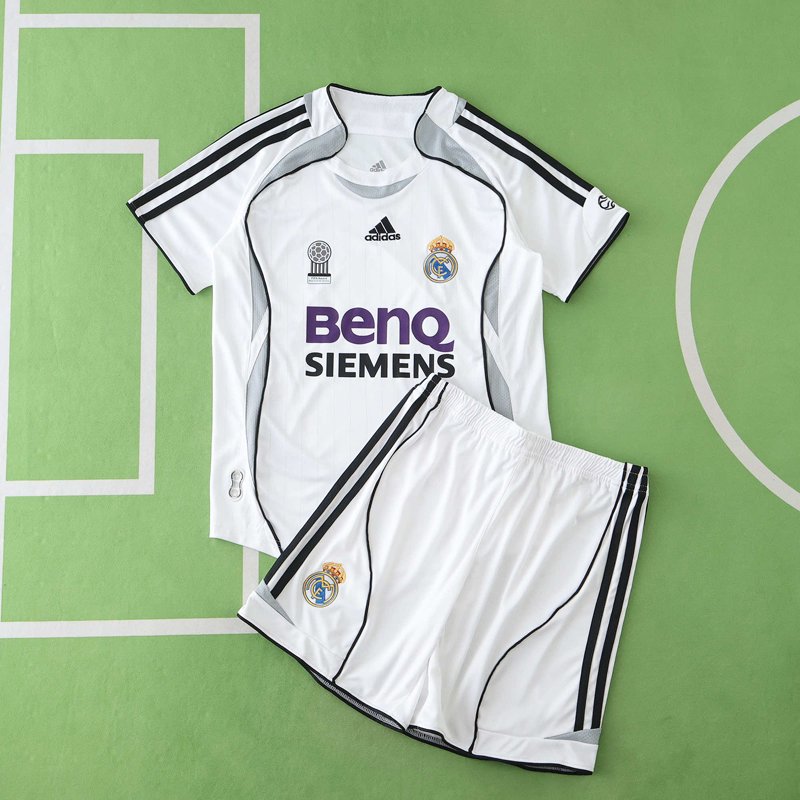 Real Madrid retro vintage tröjor 2006/07 Hemmatröja - Barn