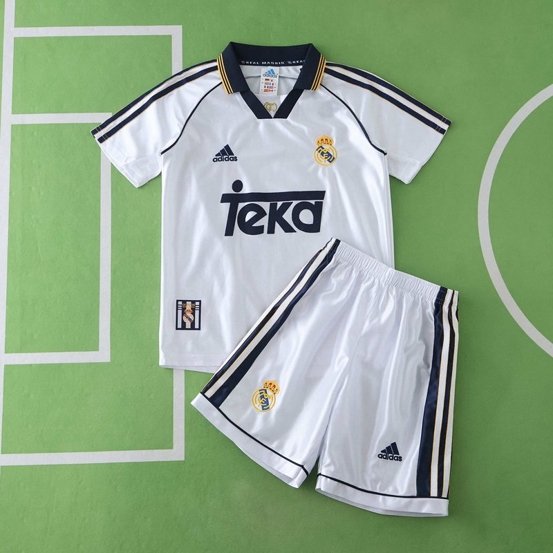 Retro Real Madrid hemmatröja barn 1999-2000