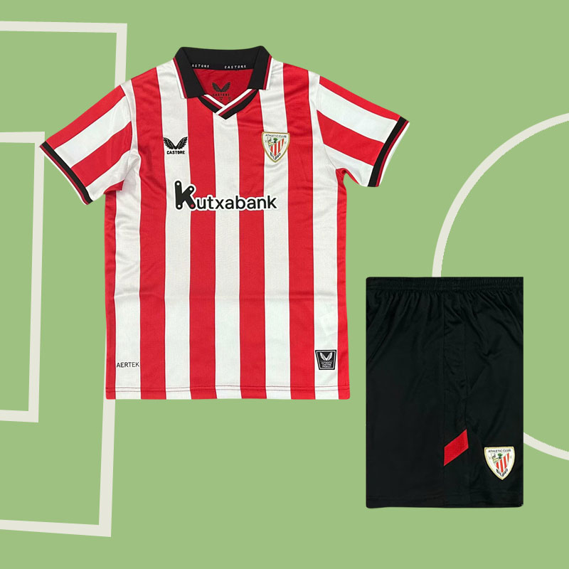 Athletic Bilbao Fotbollströjor Barn Hemma tröja 2025/26