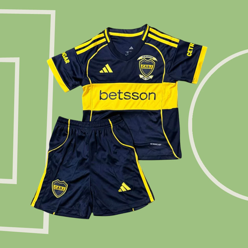 Boca Juniors 2025/26 Hemma Fotbollskläder för Barn