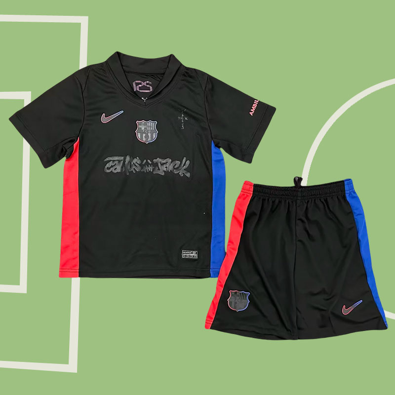FC Barcelona Cactus Jack Travis Scott 2024/25 Bortaställ för Barn