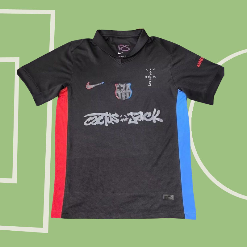 FC Barcelona x Travis Scott Bortatröja 2025/26 Fotbollströja Herr