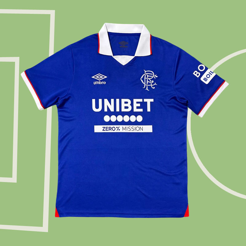 Glasgow Rangers Hemmatröja 2025/26 Herr Kortärmad Fotbollströja