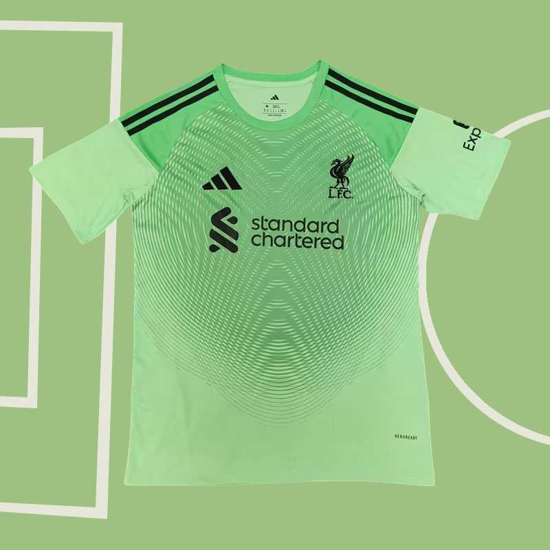 Grön Fotbollströja Liverpool FC 2025/26 Målvaktströja Herr