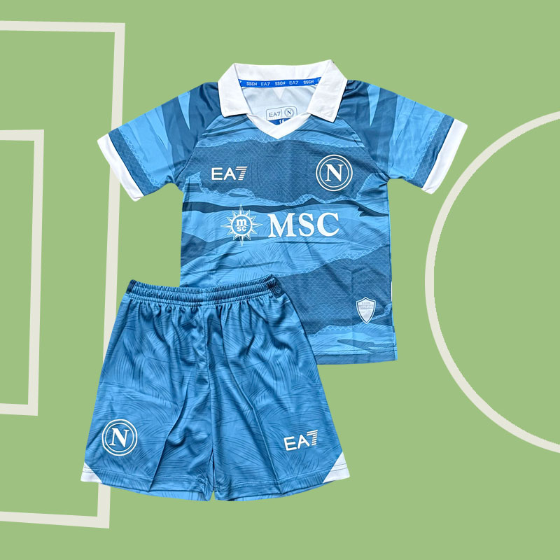 Köp Fotbollströjor Barn SSC Napoli Fjärdetröja 2024/25