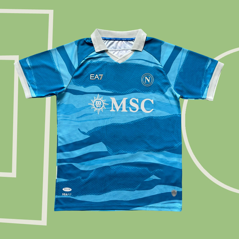 SSC Napoli Fotbollströjor Fjärde tröja 2024-25 Kortärmad