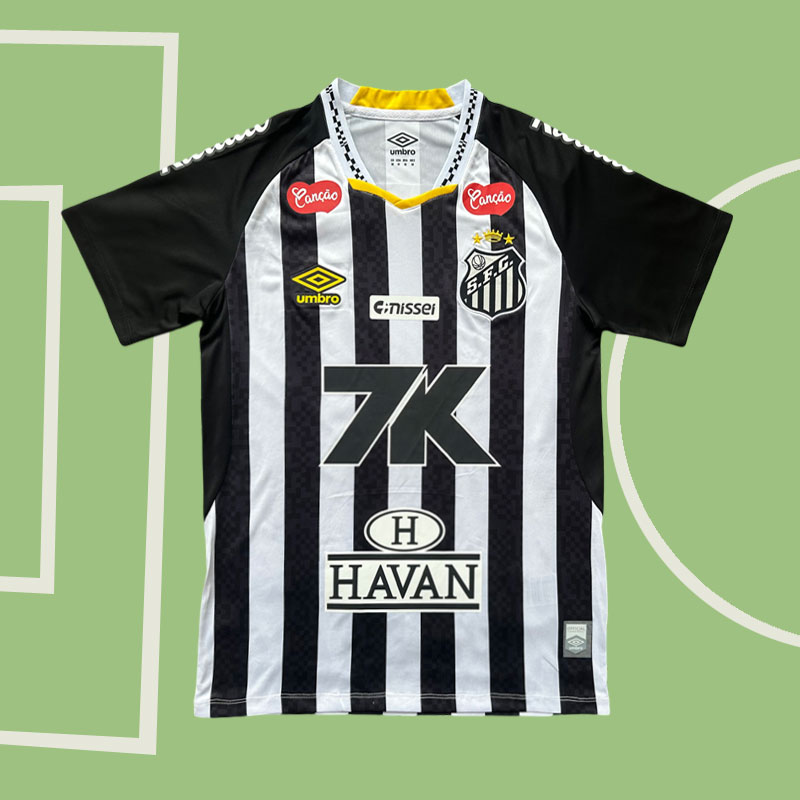 Santos FC Herr Fotbollströjor 2025-26 Bortatröja Kortärmad