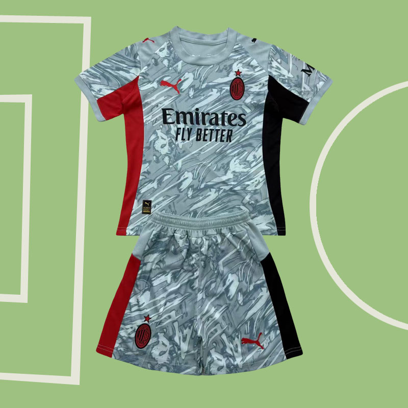 AC Milan 2025/26 målvaktströja för barn och vuxna - komplett keeperställ med shorts