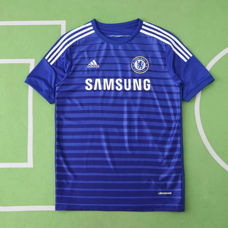 Chelsea retro fotbollströja 2014/15 blå hemmatröja för män