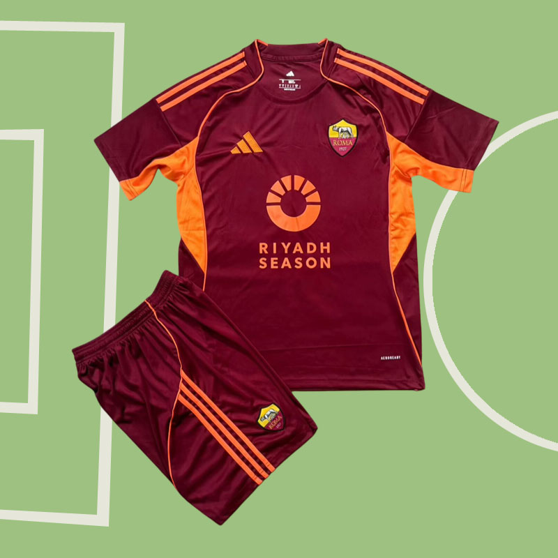 Fotbollströja AS Roma barn 2025/26 hemmatröja