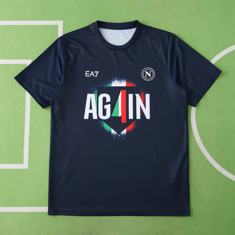 Italienska mästarna 2025 Napoli fotbollströja för herrar