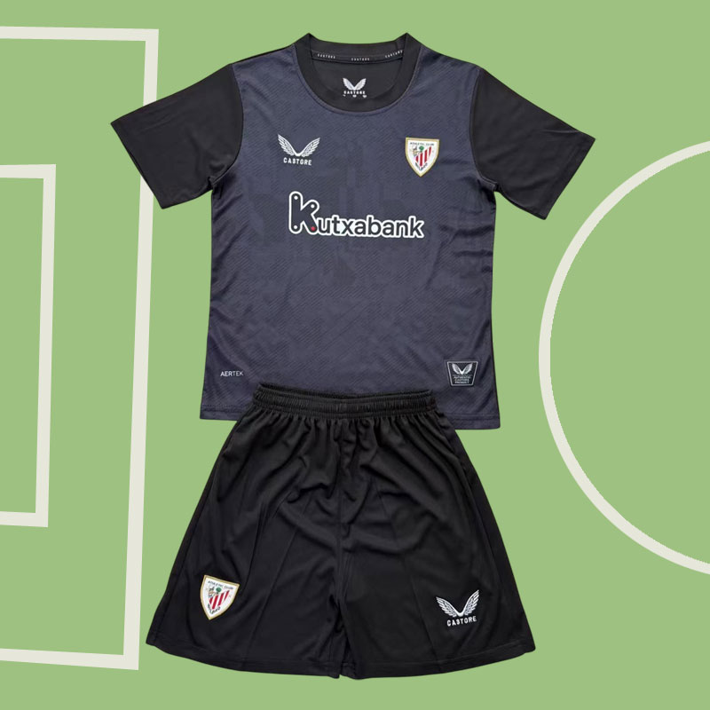 Athletic Club 2025/26 svart målvaktströja - vuxen och barn storlekar
