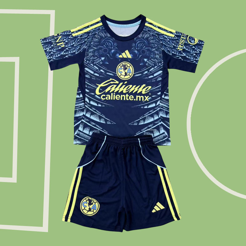 Liga MX Club América bortatröja 2025/26 fotbollströja för vuxna och barn
