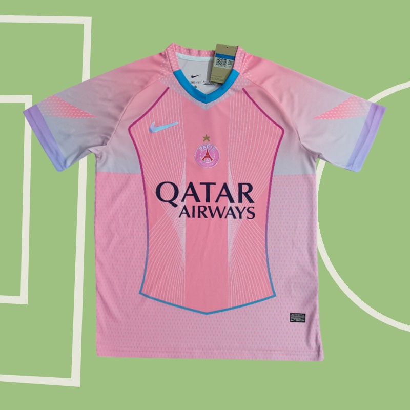 PSG 2025/26 Rosa Fotbollströja - Anpassningsbar